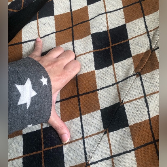 Vintage Leslie J Argyle Shift Dress Union Made ILGWU M Please See Measurements - Picture 11 of 12